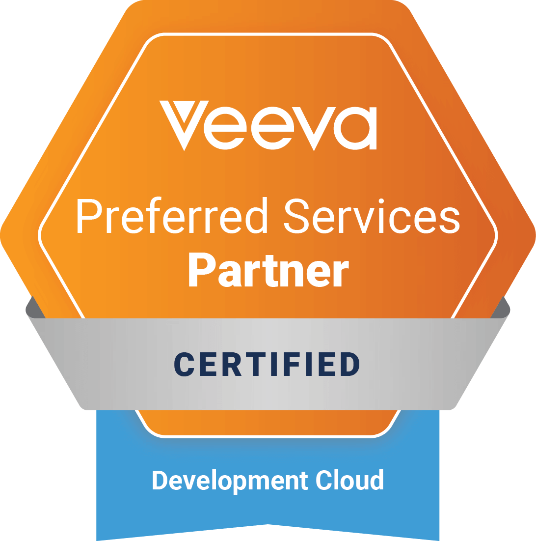 Veeva Premiere Services Partner 2023. Commercial Cloud logo