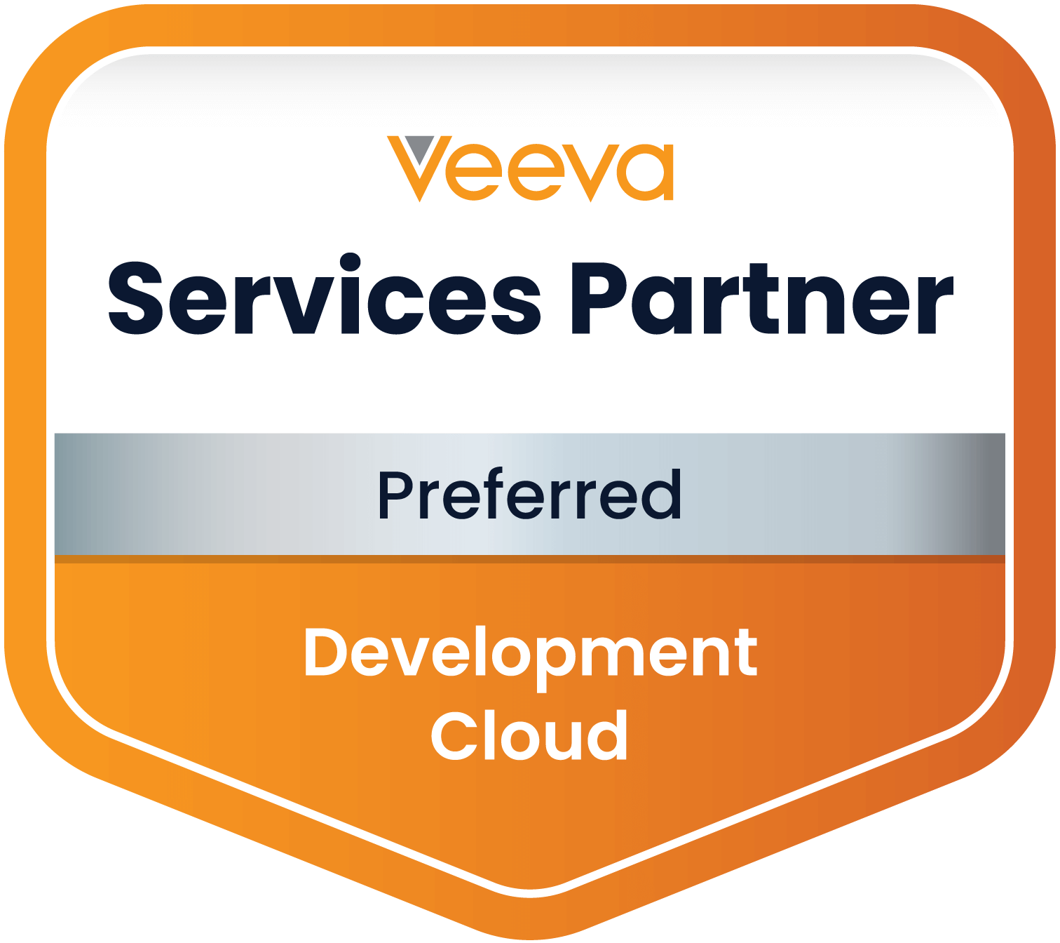 Veeva Premiere Services Partner 2025. Commercial Cloud logo